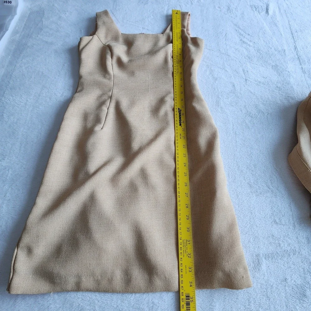 Vintage Suit Set Womens 10 Petite Dress Jacket Tailored Office Wedding Party 90s - Picture 8 of 16